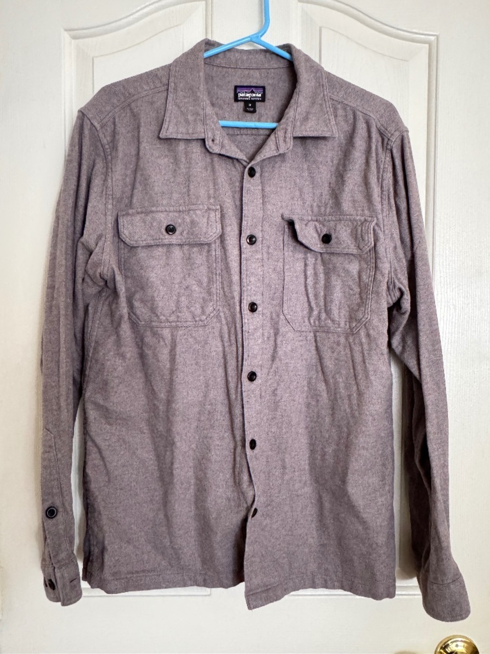 Patagonia Organic Cotton Flannel Shirt — Heather Gray